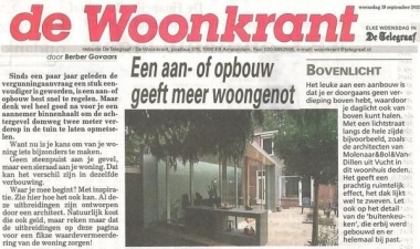 Telegraaf Woonkrant 19 september 2012