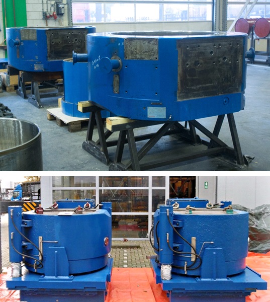 WDH Hydraulics, de cilinder voor en na