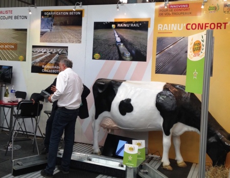 Kunstkoe Baukje op beurs in Frankrijk