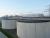 De zeilen op de slibtanks