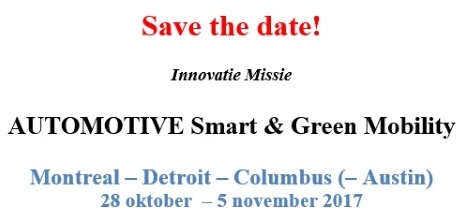 Internationale innovatiemissie: Automotive Smart & Green Mobility 