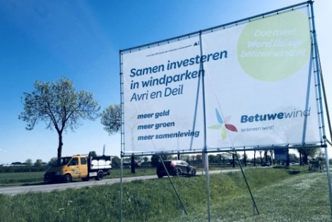 Burgerwindcoöperatie West-Betuwe voorziet 40.000 huishoudens in stroom