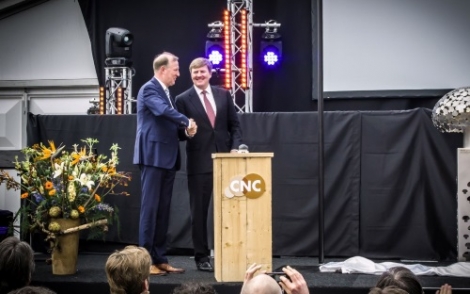 Nieuwe fabriek van CNC Grondstoffen officieel geopend door Koning Willem-Alexander