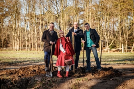 Natuurmonumenten, Brabantse Milieufederatie en Efteling geven symbolisch startsein voor samenwerking