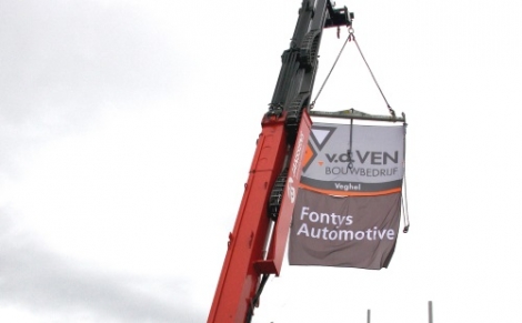 Nieuwbouw Fontys Automotive Helmond bereikt hoogste punt