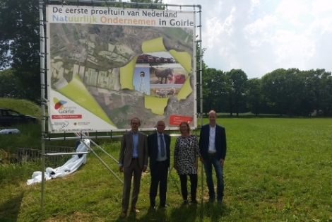 Onthulling projectbord markeert mijlpaal proeftuin Goirle