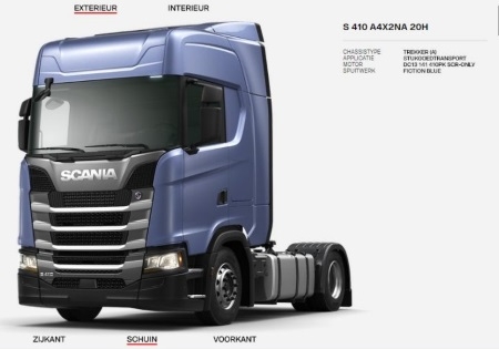 Bouw een eigen Scania met de online truck configurator