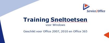 Effectiever werken met sneltoetsen