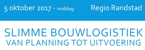 Event TKI Dinalog over slimme bouwlogistiek op 5 oktober 2017