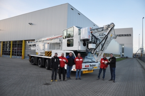 Nieuwe mobiele torenkraan in gebruik genomen door Teuben