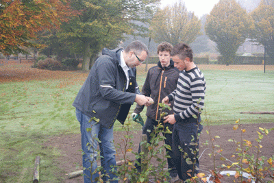 Studenten De Groene Campus aan het werk in de praktijk