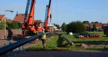 Mijlpaal aanleg duurzaam warmtenet Bio-energie de Vallei Ede