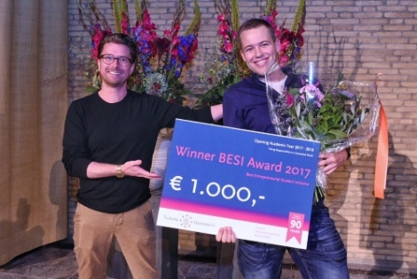 Starterslift deelnemer wint Best Entrepreneurial Student Initiative