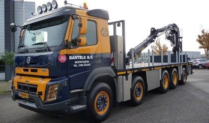 Bartels Transporten neemt Volvo FMX rijplatentruck in gebruik