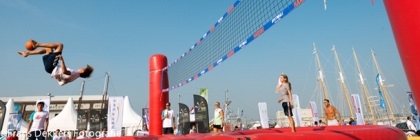 BM Event Productions toont nieuwe sport Bossaball