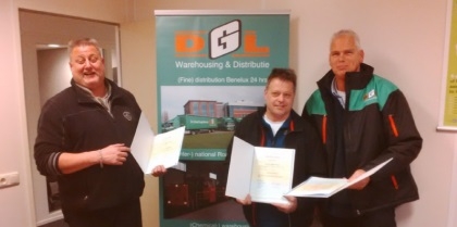 Chauffeurs De Graaf Logistics ontvangen MBO-diploma