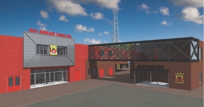 Vernieuwbouw stadion Go Ahead Eagles door Croon en Van Wijnen