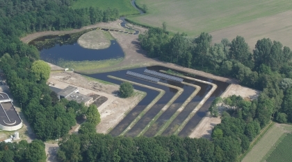 Zonnepanelen bij rioolwaterzuiveringsinstallatie Soerendonk