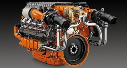 Scania presenteert nieuwste V8 high power marinemotor op Europort 2015