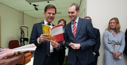 Mark Rutte bezoekt Fontys Expertisecentrum Gezondheid & Technologie