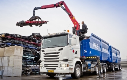 Bijzondere Scania 8x2/4 met afzetsysteem voor HKS Amsterdam