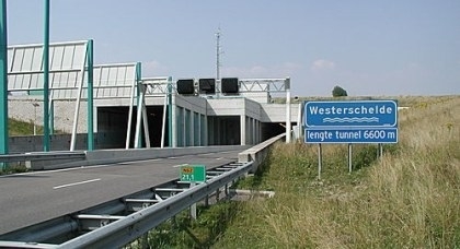 Westerscheldetunnel nacht van 3 op 4 juni 2014 afgesloten